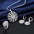 preiswerte Schmucksets-Künstliche Perle Kreisform Silber Halsketten Ohrringe Ringe Für Hochzeit Party Alltag Normal 3 Stück Hochzeitsgeschenke