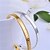 abordables Brazaletes-Women&#039;s Cuff Bracelet Ladies Unique Design Fashion Simple Style Open Gold Plated Bracelet Jewelry Golden For Christmas Gifts Party Casual Daily