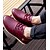 baratos Sapatos Oxford para Homem-Masculino sapatos Courino Primavera Outono Conforto Oxfords Caminhada Cadarço Para Casual Preto Marron Vermelho
