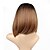 お買い得  トレンドの合成ウィッグ-女性 人工毛ウィッグ キャップレス ショート丈 ストレート ＃のM33C ミディアムボブ オンブレヘア ボブスタイル・ヘアカット コスチュームウィッグ