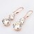 abordables Boucles d&#039;oreilles-Pendentif d&#039;oreille Boucle Alliage Zircon Femme / Unisexe