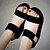 levne Dámské sandály-Dámské Léto Koženka Ležérní Přezky Platformy Creepers Bílá Černá