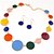 cheap Jewelry Sets-Women&#039;s Jewelry Set - Statement, European, Color Block Include Necklace / Earrings Red / Blue / Rainbow For Party Daily Casual