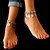 cheap Body Jewelry-Anklet Ladies Unique Design Boho Women&#039;s Body Jewelry For Party Daily Alloy Flower Silver