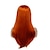 billige Kostymeparykk-syntetisk parykk cosplay parykk rett rett parykk lang oransje syntetisk hår kvinners røde