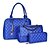 preiswerte Taschensets-Damen PU Bag Set 3 Stück Geldbörse Set Gold / Blau / Weiß