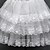 זול תחתוניות לחתונה-תחתונית  סליפ שמלת נשף באורך ברך 3 רשתות בד טול פוליאסטר לבן
