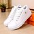 cheap Men&#039;s Sneakers-Men&#039;s Leatherette Spring / Summer / Fall Comfort Sneakers Flat Heel Lace-up White / Black / Brown / Winter / Outdoor