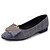 billige Flate sko til kvinner-kvinners sko stoff smårutete komfort / spisse tå leiligheter kontor&amp;amp; karriere / uformell lav hæl svart / grå