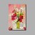 tanie Obrazy olejne-Hang-Malowane obraz olejny Ręcznie malowane - Kwiatowy / Roślinny Nowoczesny Naciągnięte płótka / Rozciągnięte płótno