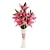 abordables Fleurs artificielles-1 Une succursale Soie Tulipes Fleur de Table Fleurs artificielles