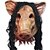 preiswerte Zubehör für Halloween-Party-creepy Schwein Masken Cosplay volles Gesicht realistisch Maske Halloween-Geburtstag barty Festival Partei Gummi Kostüm Theater