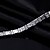 cheap Bracelets-Women&#039;s Chain Bracelet AAA Cubic Zirconia Fashion Simple Style Zircon Cubic Zirconia Copper Platinum Plated Gold Plated Square Gold White