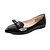 billige Flate sko til kvinner-Dame utendørs Avslappet Sløyfe Flat hæl Komfort Kunstlær Svart Hvit Rosa