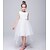 cheap Cufflinks-A-Line Asymmetrical Flower Girl Dress - Tulle / Sequined Sleeveless Jewel Neck with Sequin / Bow(s) / Sash / Ribbon by
