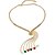 billiga Halsband-Dam Chokerhalsband Fest Kontor Ledigt Vintage Syntetiska Ädelstenar Legering Guld / Vit Svart 7-Color LED Halsband Smycken Till Party Dagligen Casual