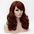 cheap Synthetic Trendy Wigs-Synthetic Wig Curly Curly Asymmetrical With Bangs Wig Long Dark Auburn#33 Synthetic Hair Women&#039;s Natural Hairline Brown