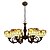 economico Modello a lanterna-6-Light 85CM Con LED / Originale Lampadari Metallo Bicchiere Altro Stile Tiffany 110-120V / 220-240V