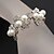 baratos Pulseiras-Mulheres Prata Claro Corrente Liga Pulseira de jóias Prateado Para Casamento Festa Ocasião Especial Aniversário Noivado