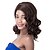 cheap Synthetic Trendy Wigs-European Vogue Medium Sythetic Brown Side Bang Party Wig For Women