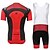 cheap Men&#039;s Clothing Sets-KEIYUEM Men&#039;s Women&#039;s Short Sleeve Cycling Jersey with Bib Shorts Coolmax® Mesh Silicon British Bike Clothing Suit Waterproof Breathable 3D Pad Quick Dry Anatomic Design Sports British Clothing