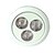 halpa Kasvien kasvatusvalot-YouOKLight 120 lm 3 LED-helmet Vedenkestävä Koristeltu LED-kasvivalo Punainen Sininen 85-265 V / 1 kpl / RoHs / CE / FCC