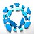 cheap Wall Stickers-Butterfly Decals Animals / Romance / Landscape Blue 3D Wall Stickers Plane Wall Stickers,plastic 12pcs