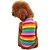 Недорогие Одежда для собак-Кошка Собака Футболка Одежда для щенков В полоску Мода Одежда для собак Одежда для щенков Одежда Для Собак Радужный Костюм для девочки и мальчика-собаки Хлопок XS S M L XL