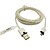 Недорогие Кабели и зарядные устройства-3m 10ft ткань плетеные тканые микро-USB кабель для зарядки данных кабель синхронизации для Samsung HTC Sony телефонов (белый)