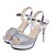 cheap Women&#039;s Sandals-Women&#039;s Sandals PU Summer Casual Wedge Heel Silver Golden