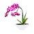 baratos Flor artificial-Ramo Seda Plástico Orquideas Flor de Mesa Flores artificiais