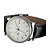 お買い得  機械式腕時計-FORSINING 男性用 リストウォッチ 機械式時計 自動巻き レザー ブラック カレンダー ハンズ ぜいたく - ホワイト ブラック