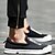 voordelige Hereninstappers &amp; loafers-Heren Loafers &amp; Slip-Ons Comfortabel Weefsel Zomer Causaal Wandelen Comfortabel Platte hak Wit Zwart Rood