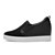 abordables Chaussures sans lacet et mocassins femme-Femme Ballerines Plateau Rivet Synthétique Creepers Printemps / Automne Bis / Noir