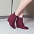 cheap Women&#039;s Boots-Women&#039;s Boots Wedge Heel Wedding Casual Dress Buckle Fleece Booties / Ankle Boots Summer Black / Red / Blue / Party &amp; Evening