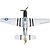 preiswerte Flugzeuge mit Fernbedienung-RC Flugzeug P51D Mustang 4 Kan?le 2.4G 1: 8 50 km / h KM / H geringfügige Montage nötig Bürstenloser Elektromotor