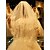 رخيصةأون طرحات الزفاف-One-tier Lace Applique Edge الحجاب الزفاف Elbow Veils مع تطريز دانتيل / تول / Angel cut / Waterfall