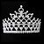 voordelige Bruiloft Zendspoel-Strass / Legering kroon tiara&#039;s / hikinauhat met 1 Bruiloft Helm