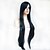 cheap Costume Wigs-Cosplay Wigs Color 100 cm High Temperature Silk Black And Blue Color Mix Long Straight Hair Wig