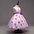 cheap Dresses-Kids Little Girls&#039; Dress Floral Going out Purple Pink Sleeveless Floral Dresses Summer Slim