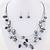 cheap Jewelry Sets-Drop Earrings Necklace / Earrings For Women&#039;s Crystal Party Daily Crystal Shell Layered Floating Black White Red Blue Green / Layered Necklace