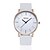 voordelige Trendy Horloge-KEZZI Voor Stel Modieus horloge Vrijetijdshorloge Kwarts Japanse quartz PU Band Vrijetijdsschoenen Zwart Wit Bruin