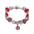 preiswerte Amulett-Armbänder-Damen Mädchen Kristall Bettelarmband Armreife Perlenarmband Perlenbesetzt damas Modisch Europäisch Acryl Armband Schmuck Rot / Blau / Grün Für Weihnachts Geschenke Party Normal Alltag / versilbert