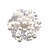 お買い得  ブローチ-女性 ブローチ クリスタル 耐久 人造真珠 ファッション 高級ジュエリー 人造真珠 イミテーションダイヤモンド ピンクパール ジュエリー 用途 結婚式 パーティー 誕生日 婚約 日常 カジュアル
