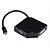 baratos Cabos de áudio-Mini DP ao conversor de HDMI / DVI / VGA 3-em-1 cabo adaptador suporta 1080p de alta transmissão
