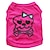 tanie Ubrania dla psów-Kot Psy Kostium T-shirt Czaszka Cosplay Moda Halloween Ubrania dla psów Oddychający Różany Kostium Bawełna XS S M L