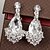 cheap Earrings-Women&#039;s Synthetic Diamond Stud Earrings Pearl Rhinestone Earrings Teardrop Jewelry White / Red For Daily Casual