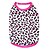 preiswerte Hundekleidung-Katze Hund T-shirt Welpenkleidung Leopard Modisch Hundekleidung Welpenkleidung Hunde-Outfits Atmungsaktiv Schwarz Rose Kostüm für Mädchen und Jungen Hund Baumwolle XS S M L
