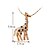 cheap Necklaces-Women&#039;s Crystal Pendant Necklace Deer Giraffe Animal Fashion 18K Gold Plated Crystal Cubic Zirconia Golden Silver Necklace Jewelry For Wedding Party Daily Casual Work