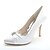 cheap Wedding Shoes-Women&#039;s Wedding Shoes Wedding Party &amp; Evening Wedding Heels Summer Rhinestone Stiletto Heel Pointed Toe Formal Shoes Satin Silver White Ivory